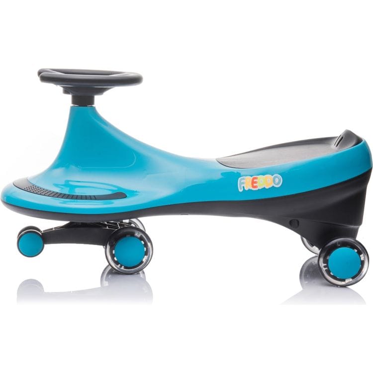 Alternative view of Freddo Toys Swing Car with Flashing Wheels - Blue