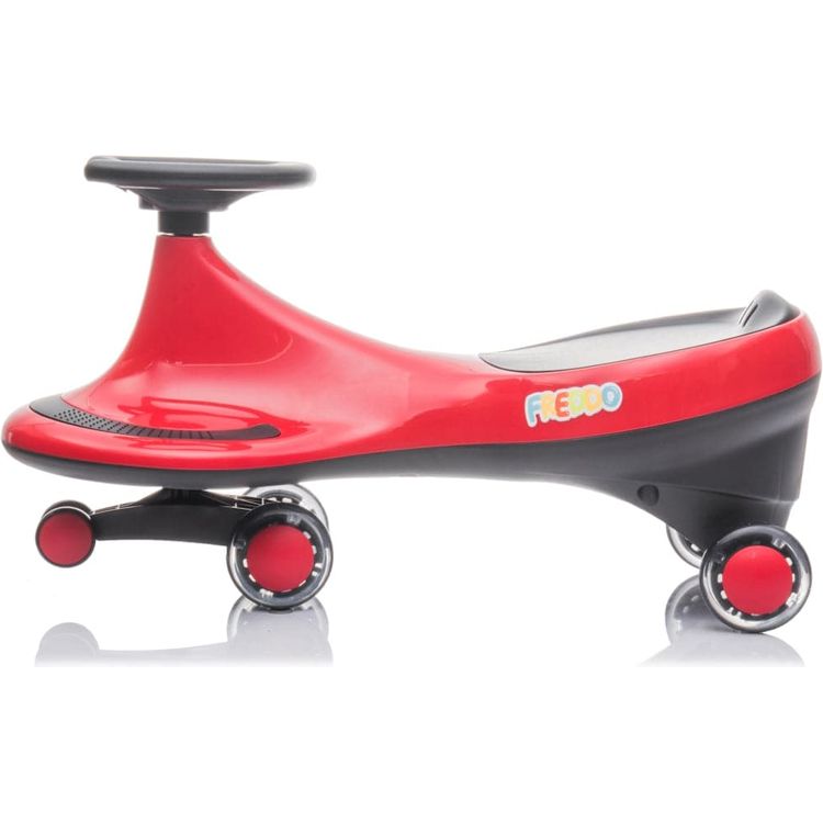 Freddo Toys Swing Car with Flashing Wheels - Red - Image 3