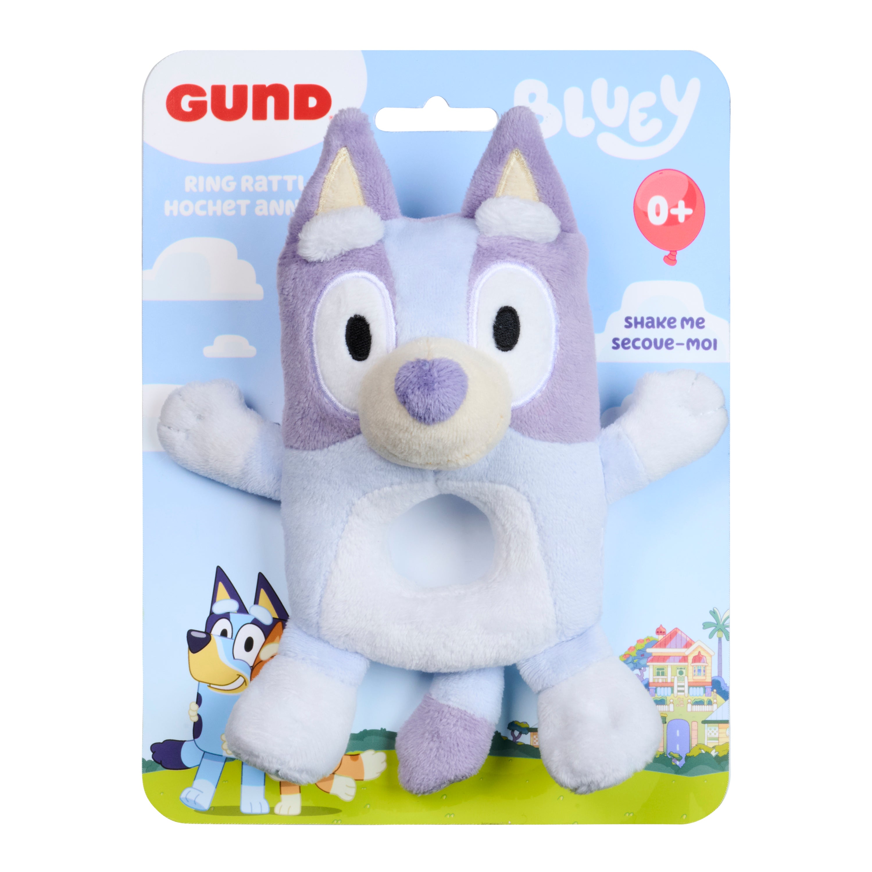 GUND Bluey Plush Ring Rattle - 6" - Image 9