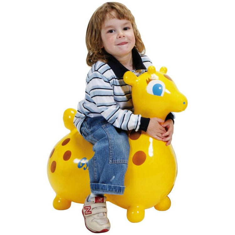 Alternative view of GYFFY the Giraffe with Pump