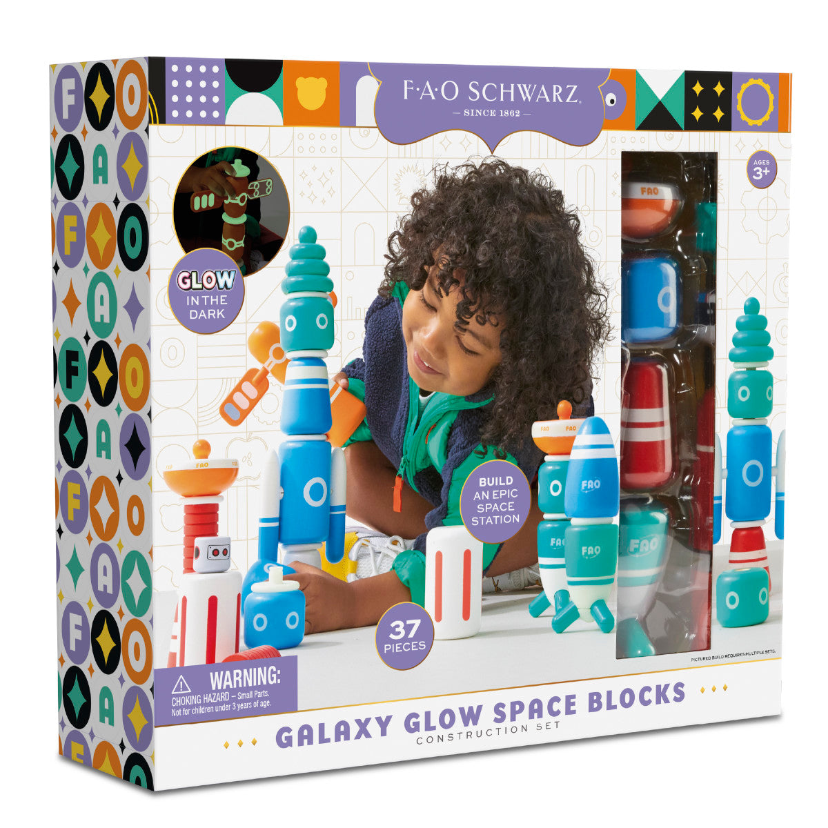 Galaxy Glow Space Blocks Construction Set - Image 6