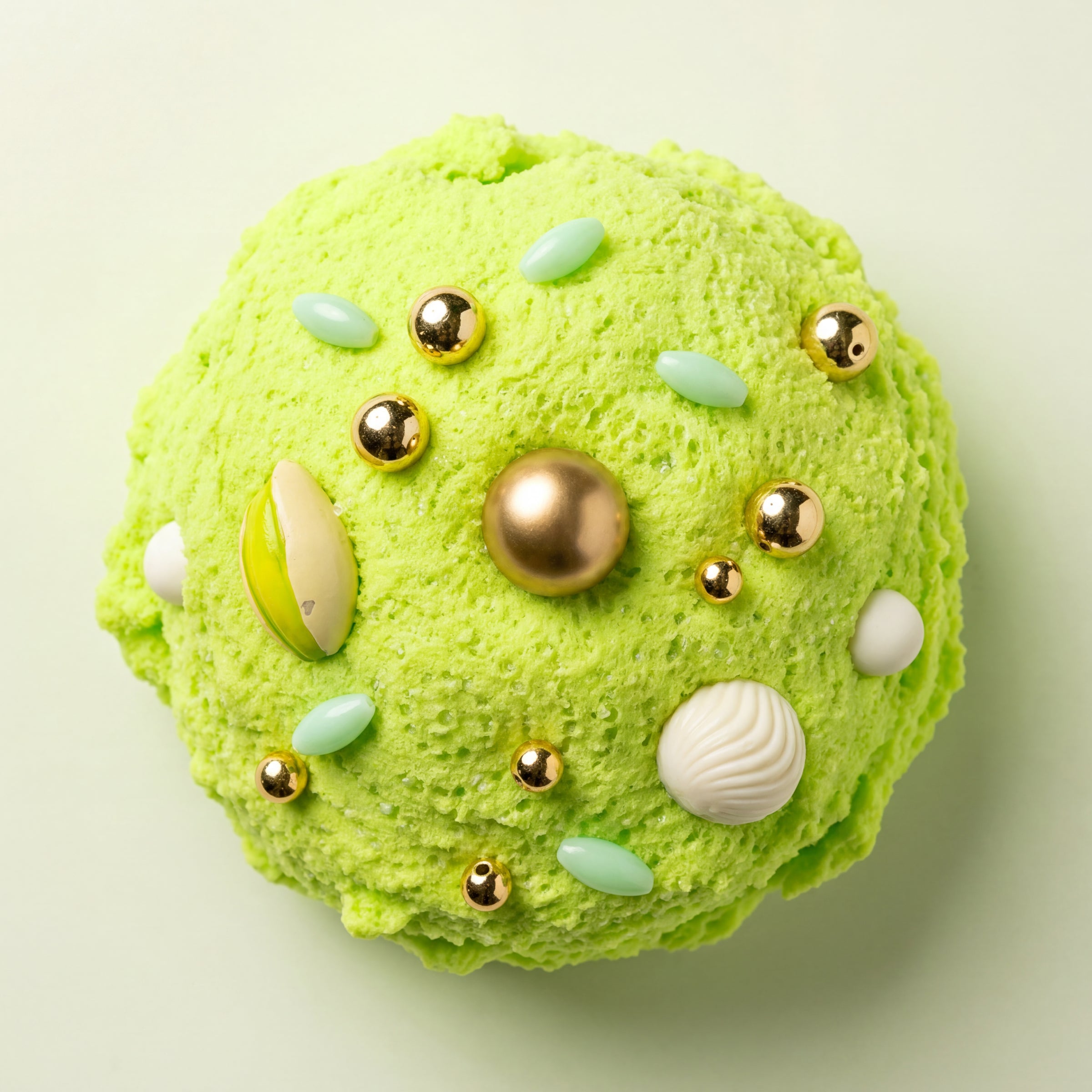 Alternative view of Gelato Swirl Slime – Pistachio Crunch Cloud Slime
