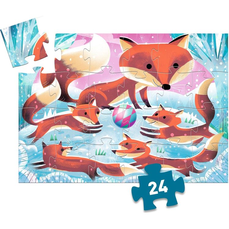 Alternative view of Ginger Little Fox 24 Piece Silhouette Jigsaw Puzzle