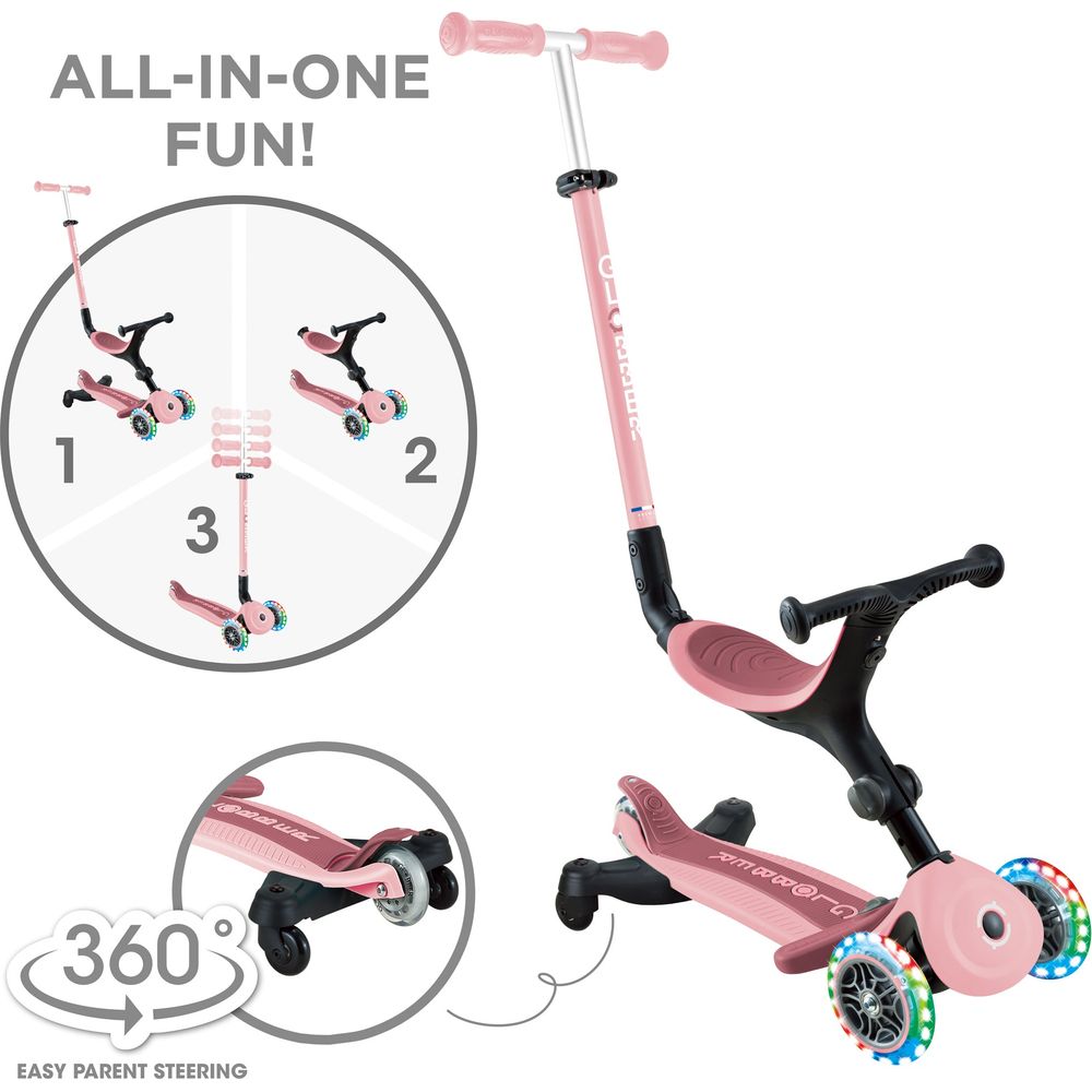 Go Up Active 360 Scooter - Pastel Pink - Image 3