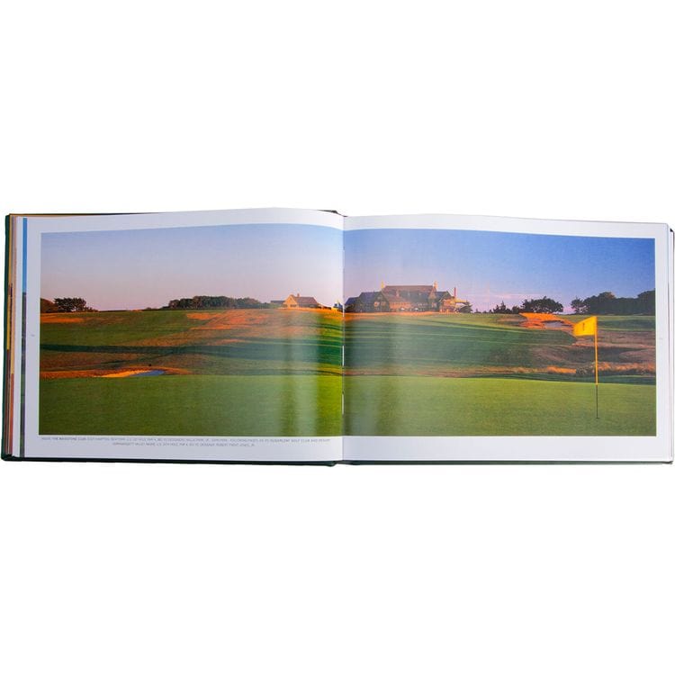 "Golf Courses: Fairways of the World" Book in Green Bonded Leather - Image 4