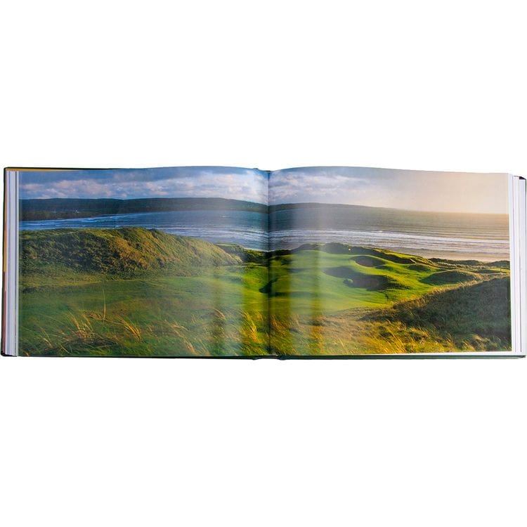 "Golf Courses: Fairways of the World" Book in Green Bonded Leather - Image 6