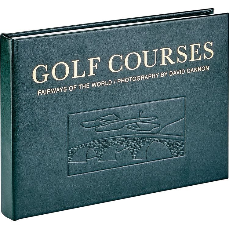 "Golf Courses: Fairways of the World" Book in Green Bonded Leather - Image 8