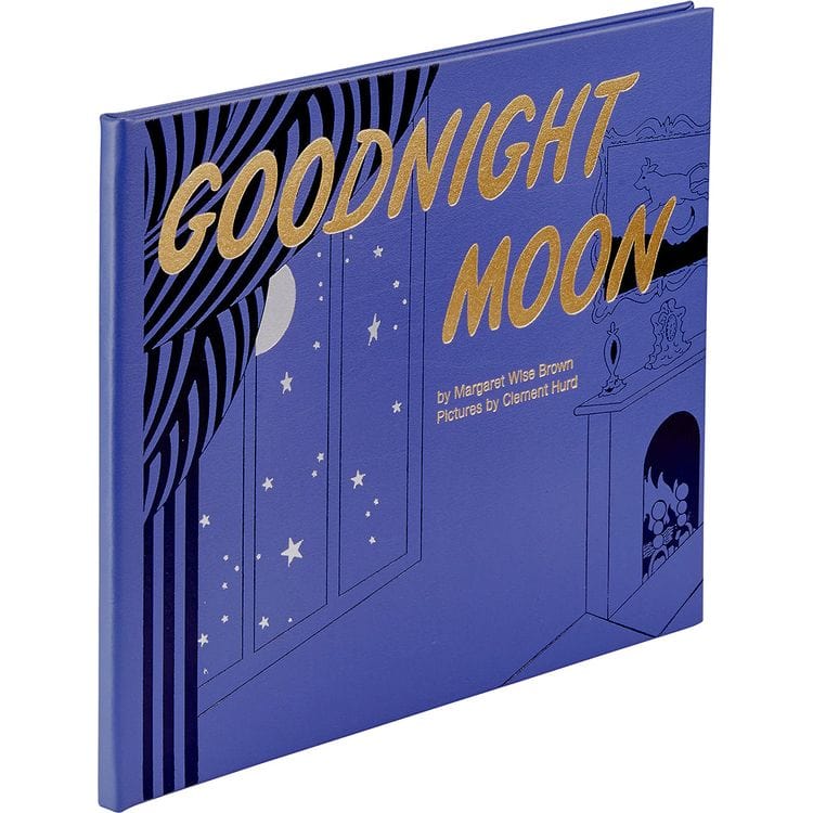 "Goodnight Moon" Book in Blue Bonded Leather - Image 6