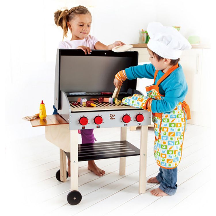 Alternative view of Gourmet Pretend Play Grill with Food Accessories