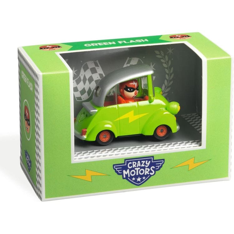 Alternative view of Green Flash Crazy Motors Car Toy