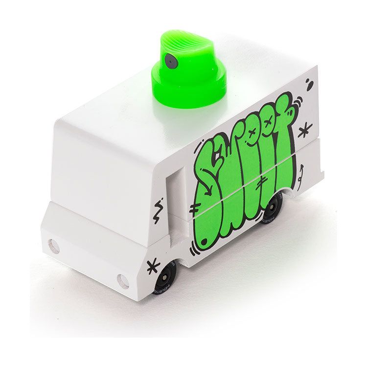Green Graffiti Van Toy Car - Image 4