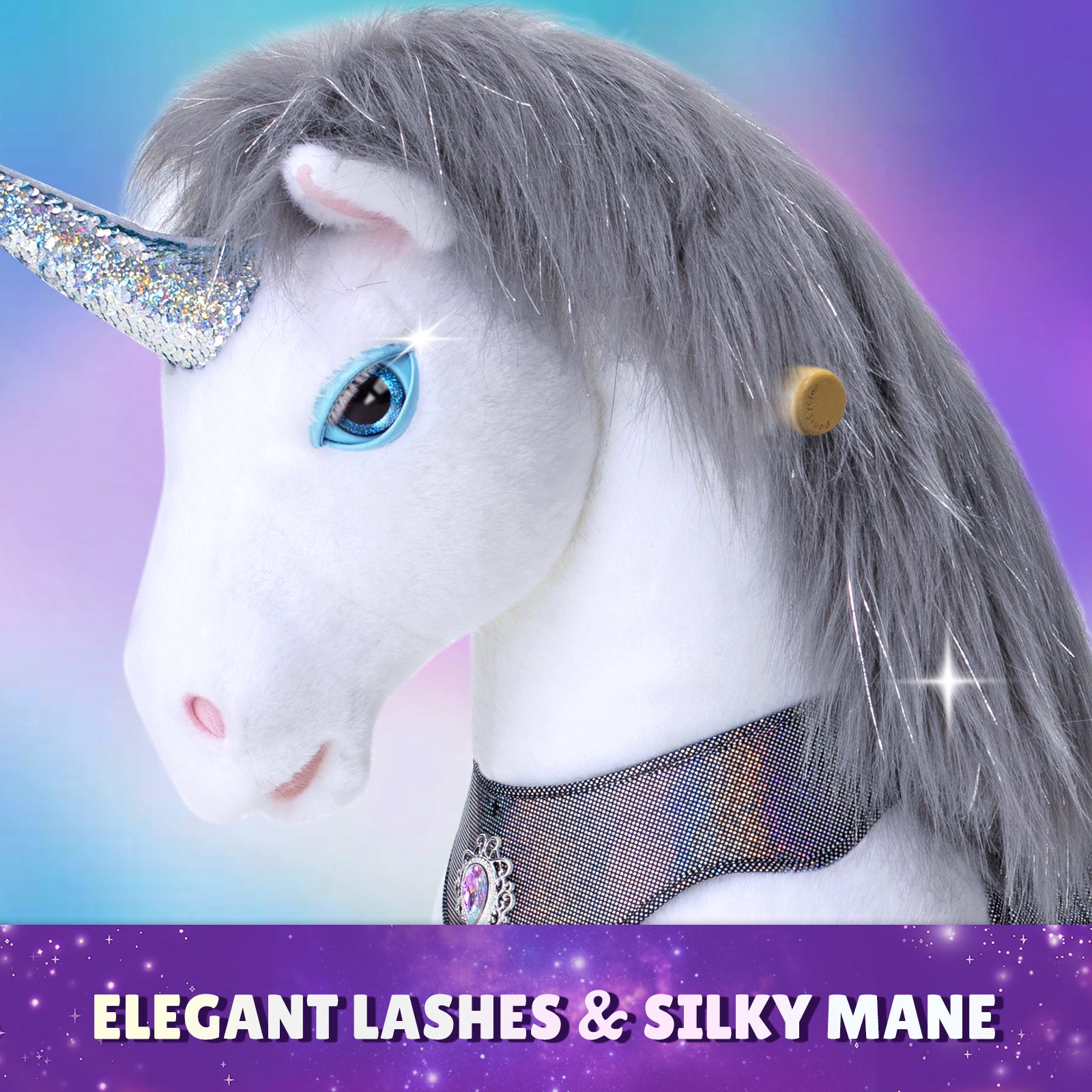 Grey Unicorn Model Y Ride on Toy - 4-7 Years - Image 3