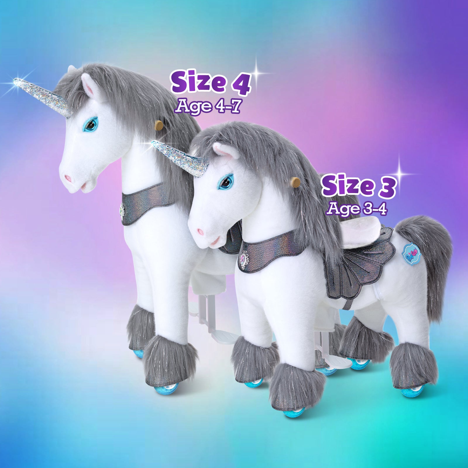 Grey Unicorn Model Y Ride on Toy - 4-7 Years - Image 6