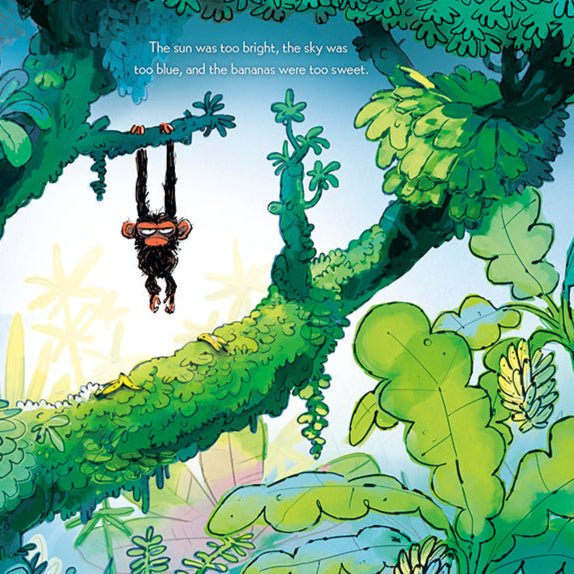 Alternative view of Grumpy Monkey Book