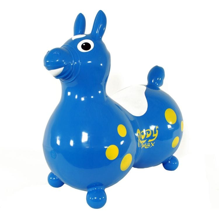 Gymnic Blue Rody Horse Max Inflatable Bouncer Ride-on (with Hand Pump)