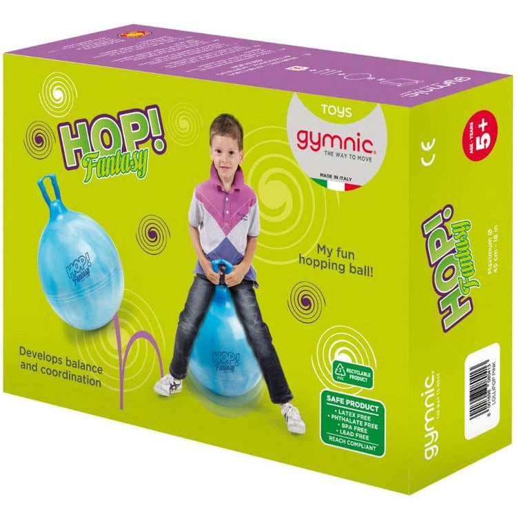 Gymnic Hop 45 - 18 inch Hop Ball Swirl Blue - Image 3