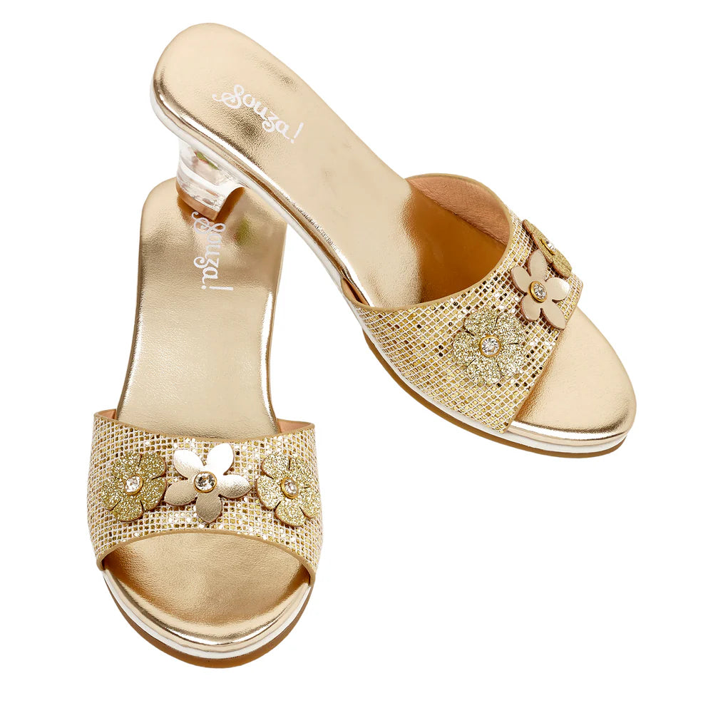 High-Heel Ellina Slipper (Gold) - Size 10-11
