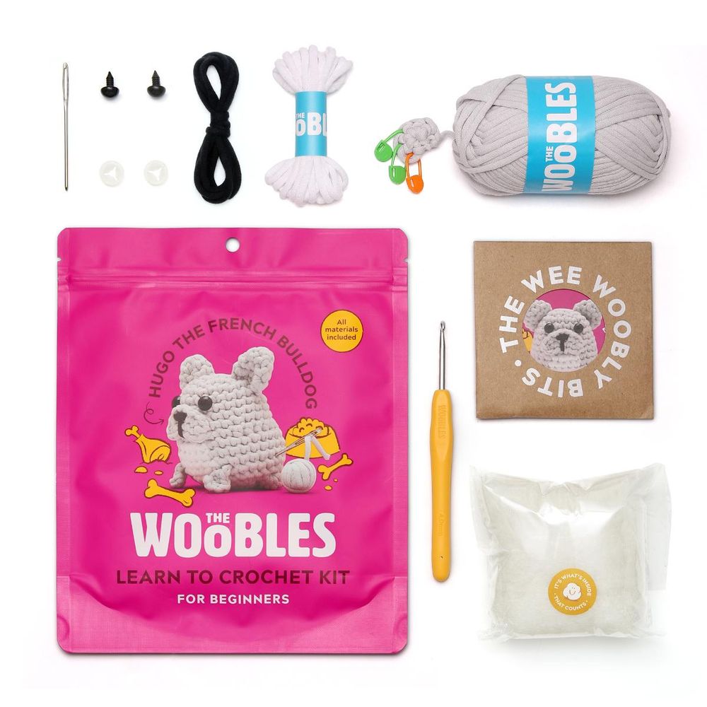 Hugo the French Bulldog Learn to Crochet Kit - Image 3