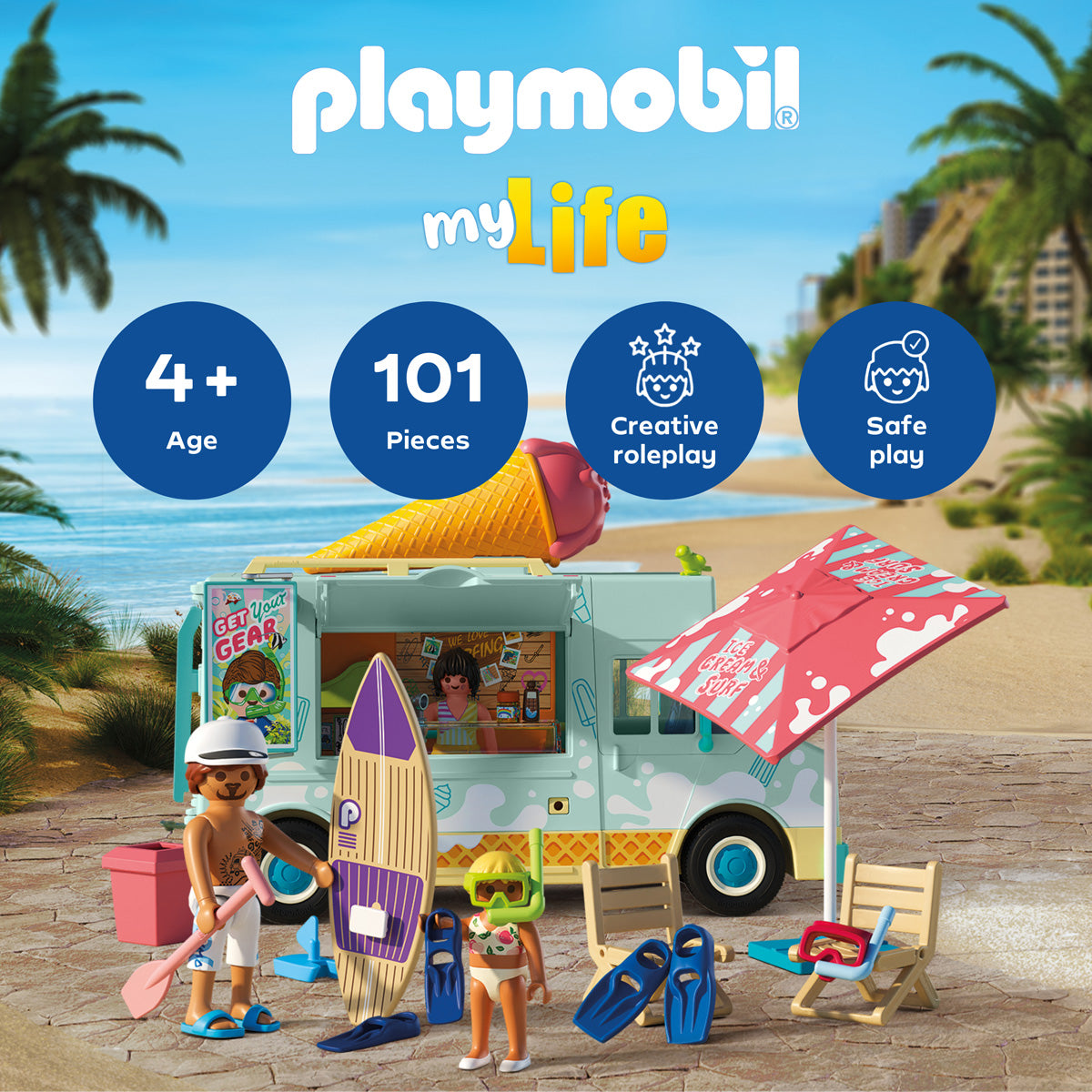 Ice Cream Truck with Surf Shop Playset - Image 6