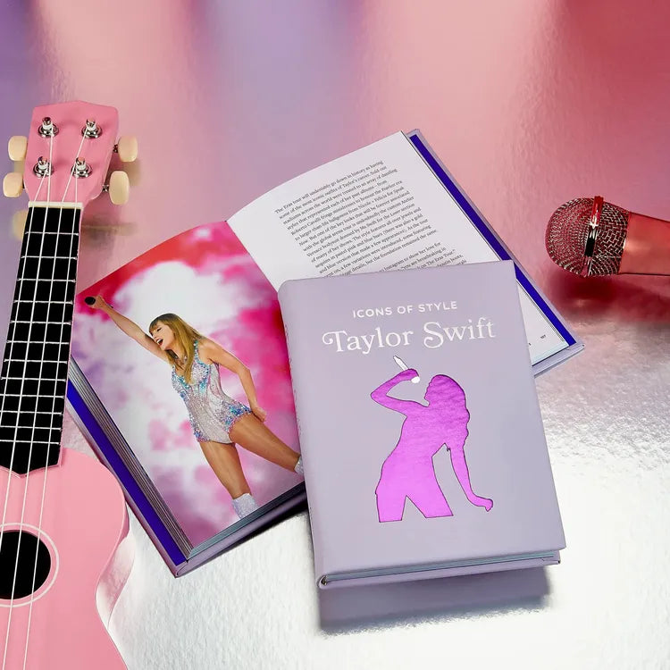 Alternative view of "Icons of Style: Taylor Swift" Book in Lilac Bonded Leather