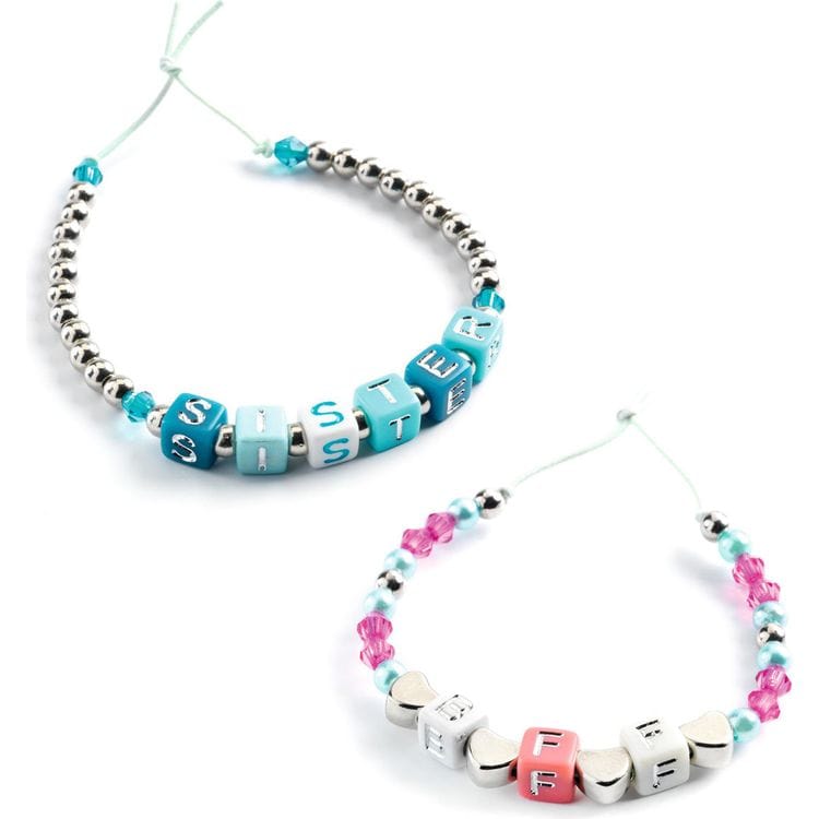 Alternative view of Jewelry Making Alphabet Beads - Silver