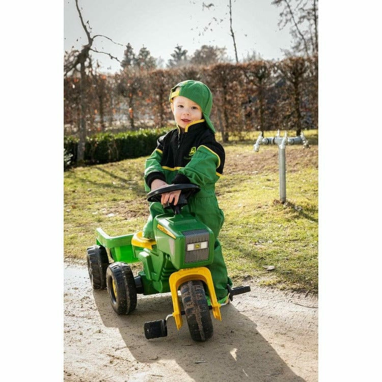 John Deere 3-Wheel Pedal Tractor with Trailer - Image 4