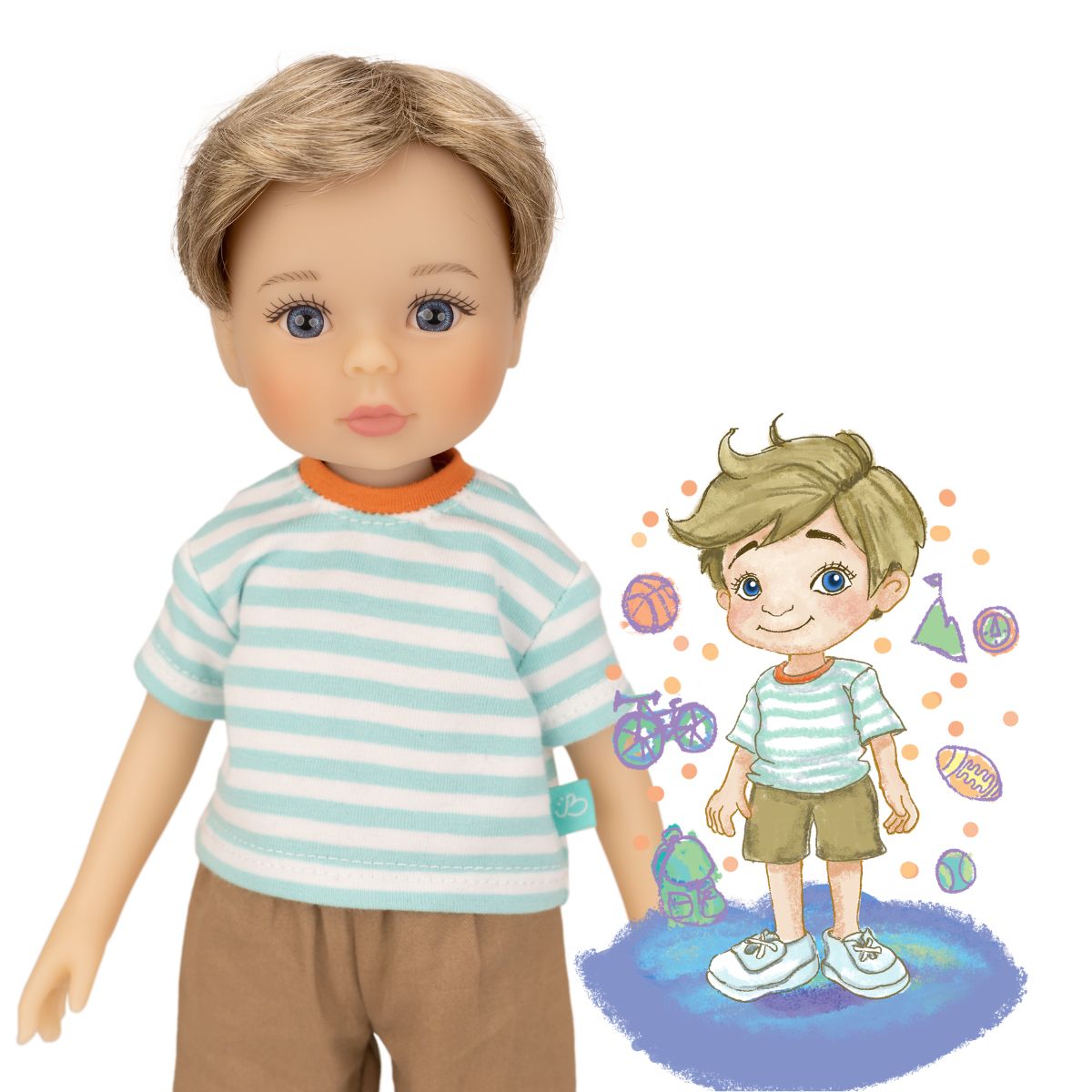 Alternative view of Jolli Buddies - Benjamin 12.5" Collectible Doll