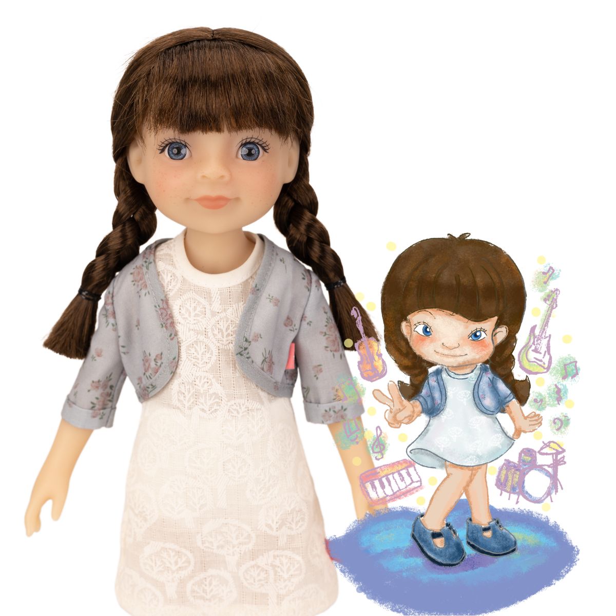 Alternative view of Jolli Buddies - Iris 12.5" Collectible Doll