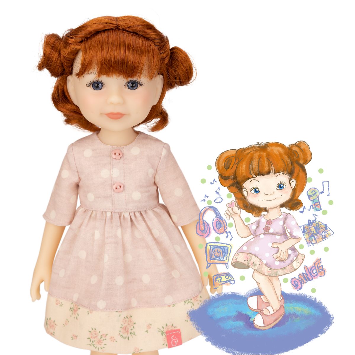 Alternative view of Jolli Buddies - Leanne 12.5" Collectible Doll
