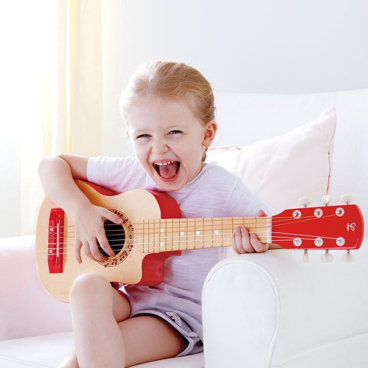 Alternative view of Kid's First Musical Guitar - Red Flame