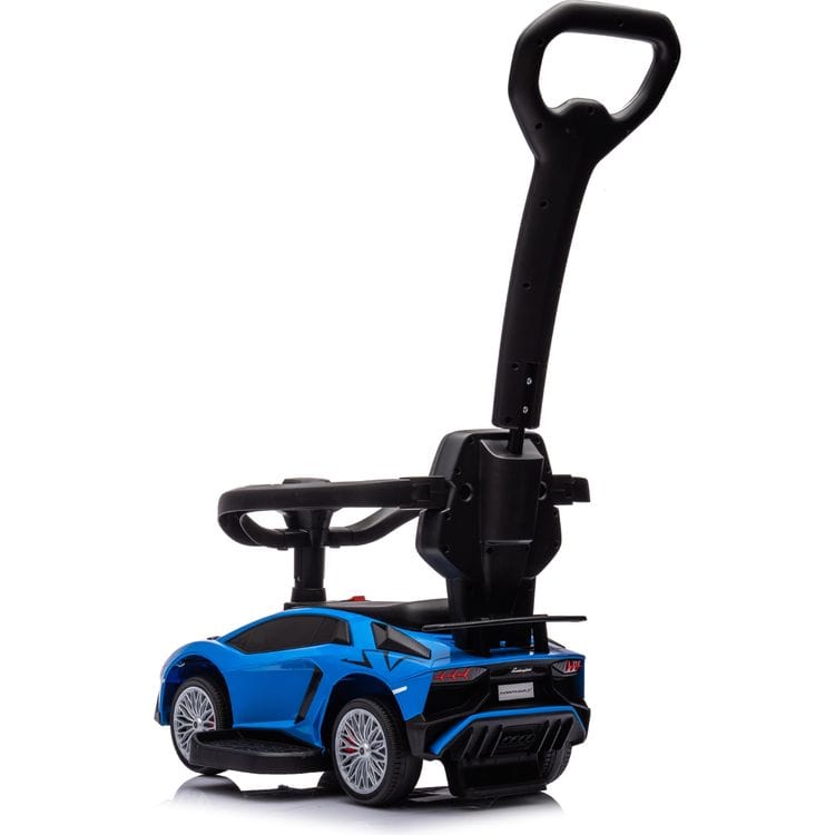 Lamborghini 3-in-1 Push Ride On Toy Car - Blue - Image 4