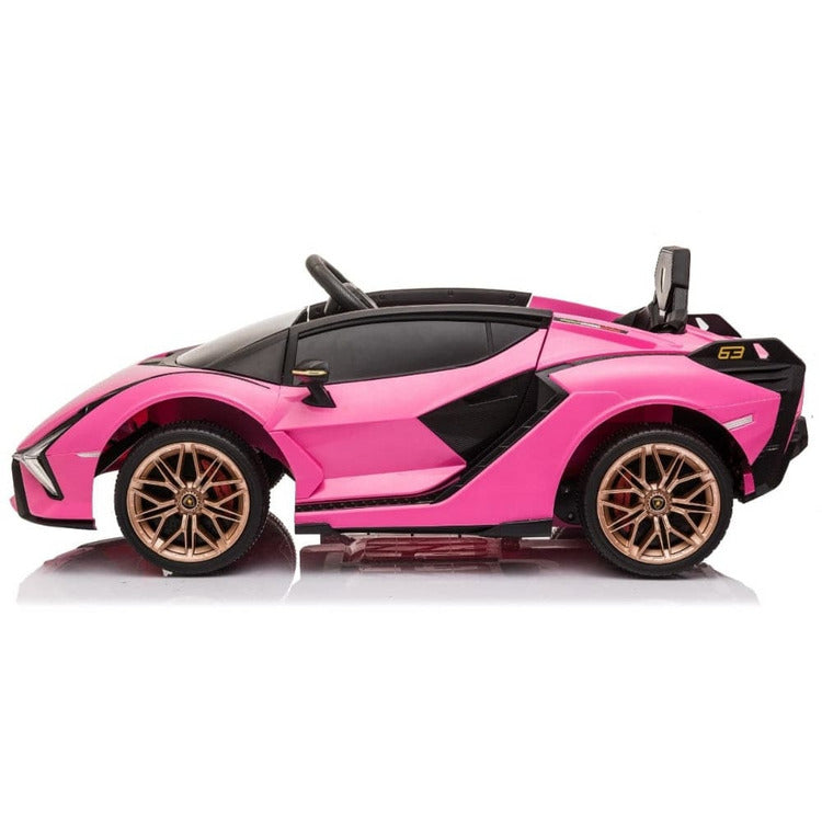 Lamborghini Sian 12V Ride On Car - Pink - Image 4