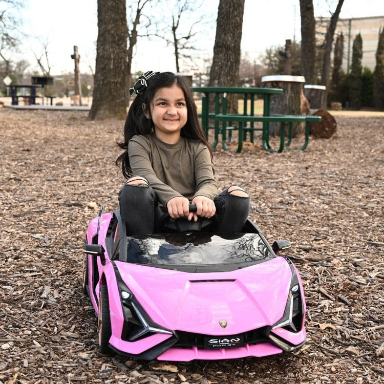 Alternative view of Lamborghini Sian 12V Ride On Car - Pink