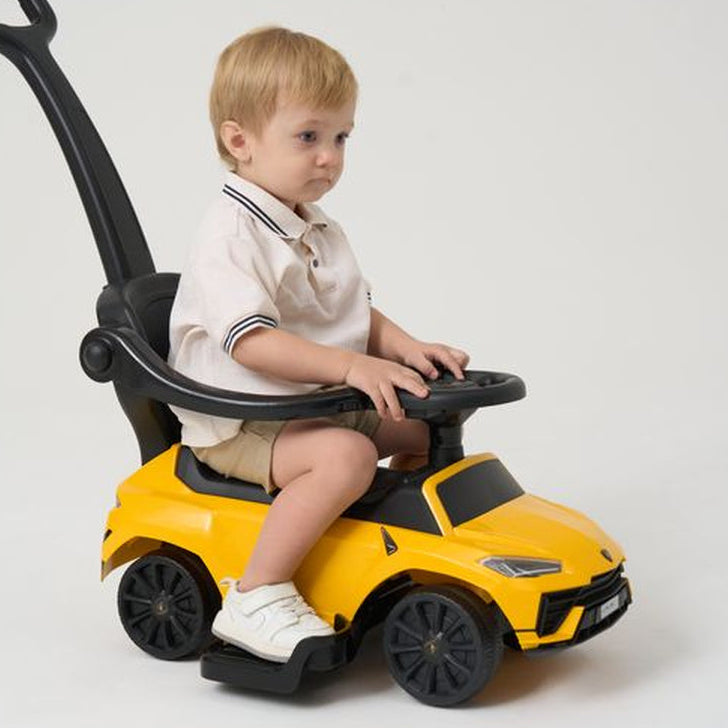 Lamborghini Urus 3 In 1 Push Car - Yellow - Image 3