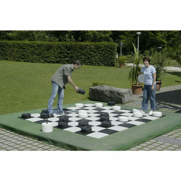 Large Checker Set With Board