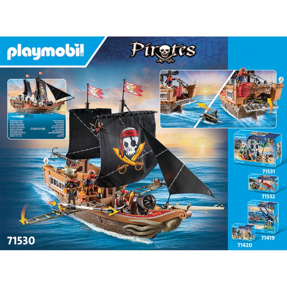 Large Pirate Ship Playset - Image 6
