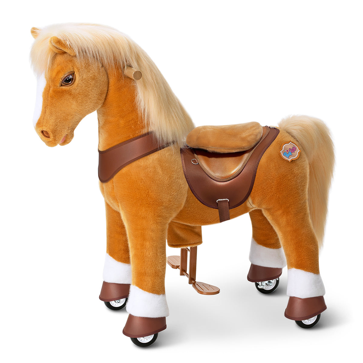 Light Brown Horse Model Y Ride on Toy - 4-7 Years