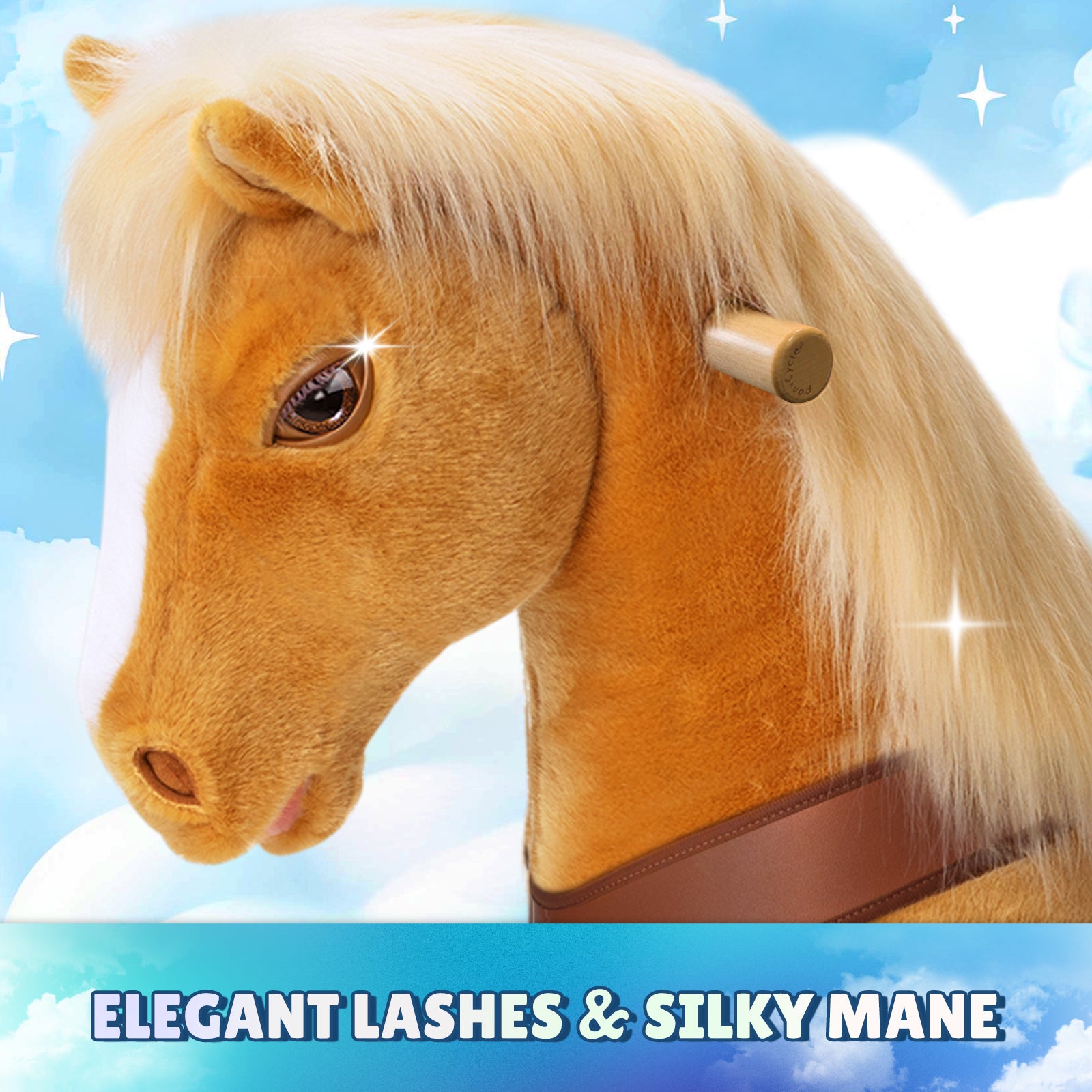 Light Brown Horse Model Y Ride on Toy - Age 3-4 Years - Image 3