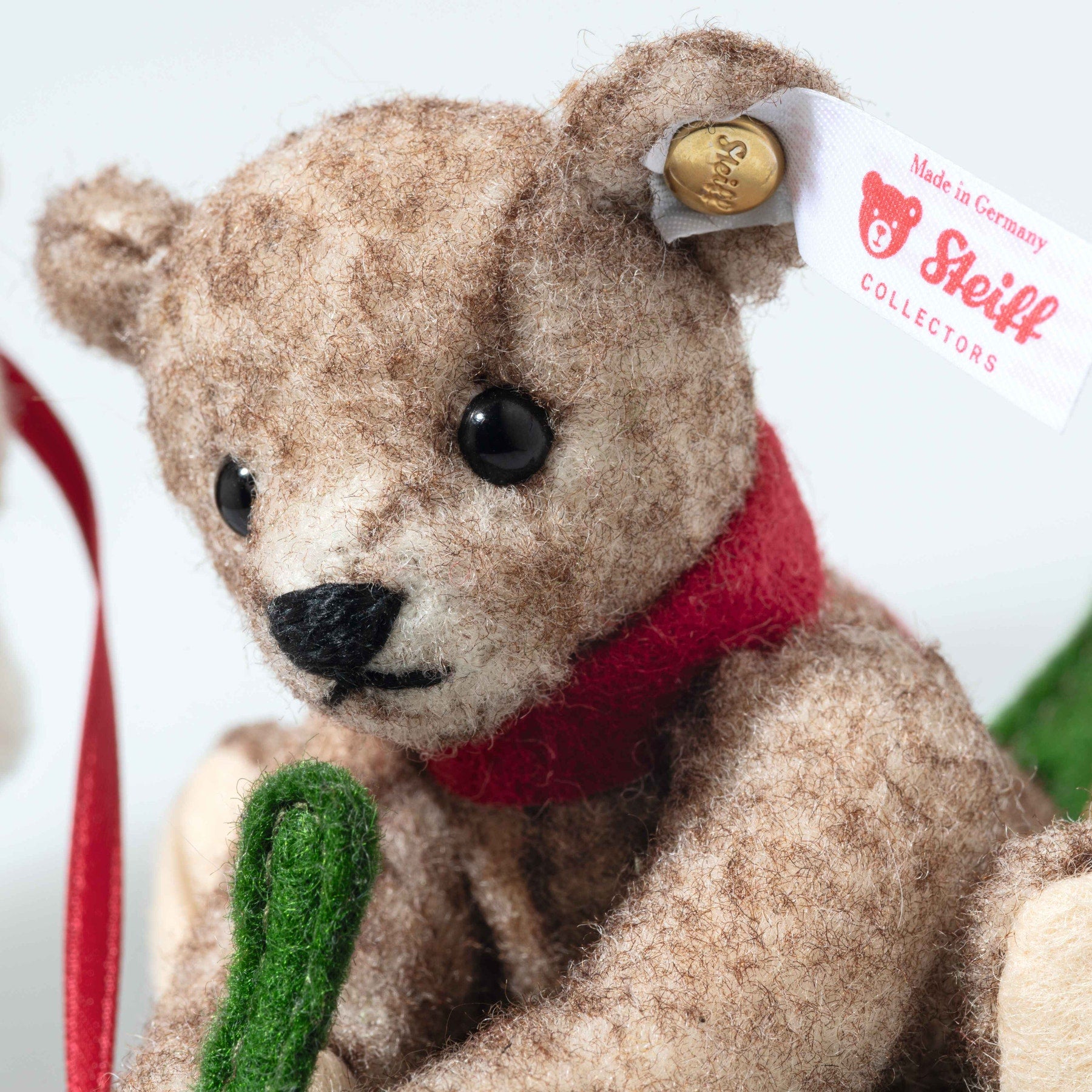 Limited Edition Mama Teddy Bear and Cub Plush on the Holly Express - Image 3