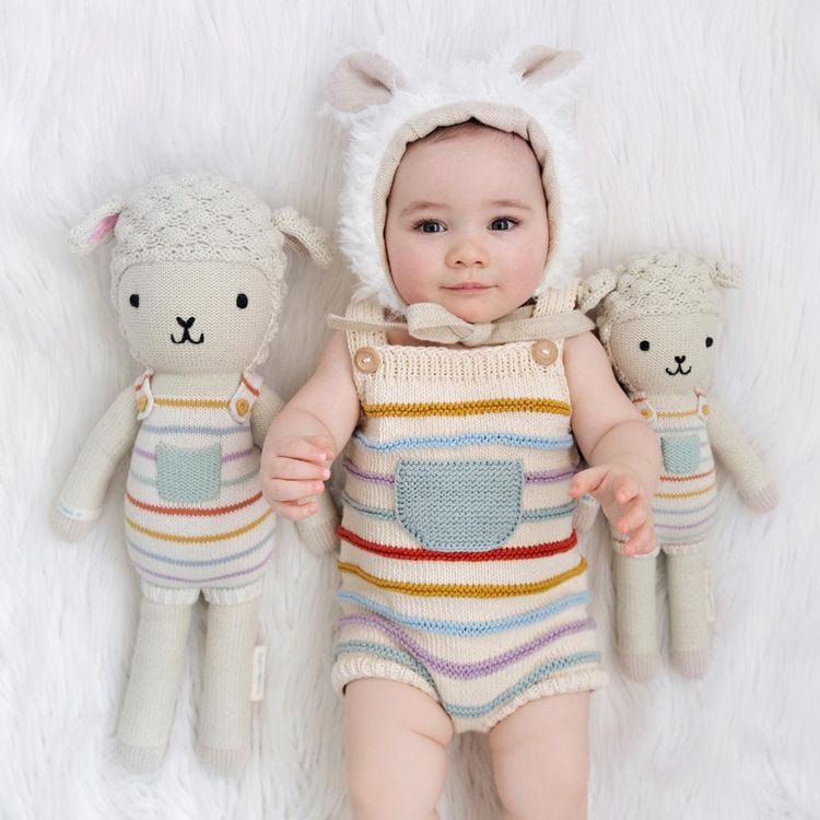 Alternative view of Little 13" Avery the Lamb Hand-Knit Doll