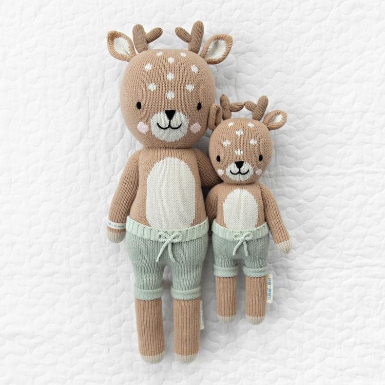 Little 13" Elliott the Fawn Hand-Knit Doll - Image 3