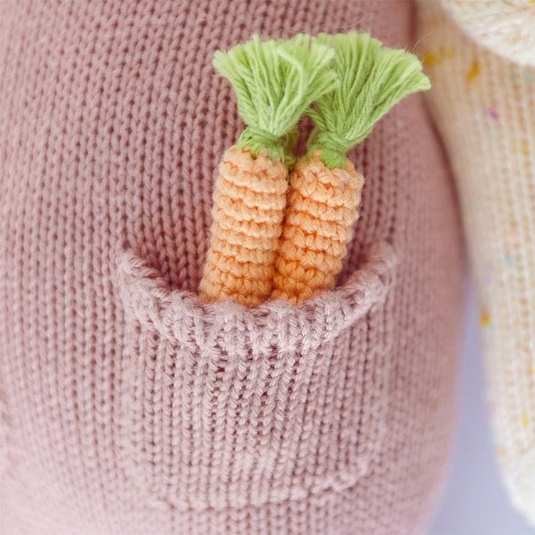 Little 13" Harper the Bunny Hand-Knit Doll - Image 3