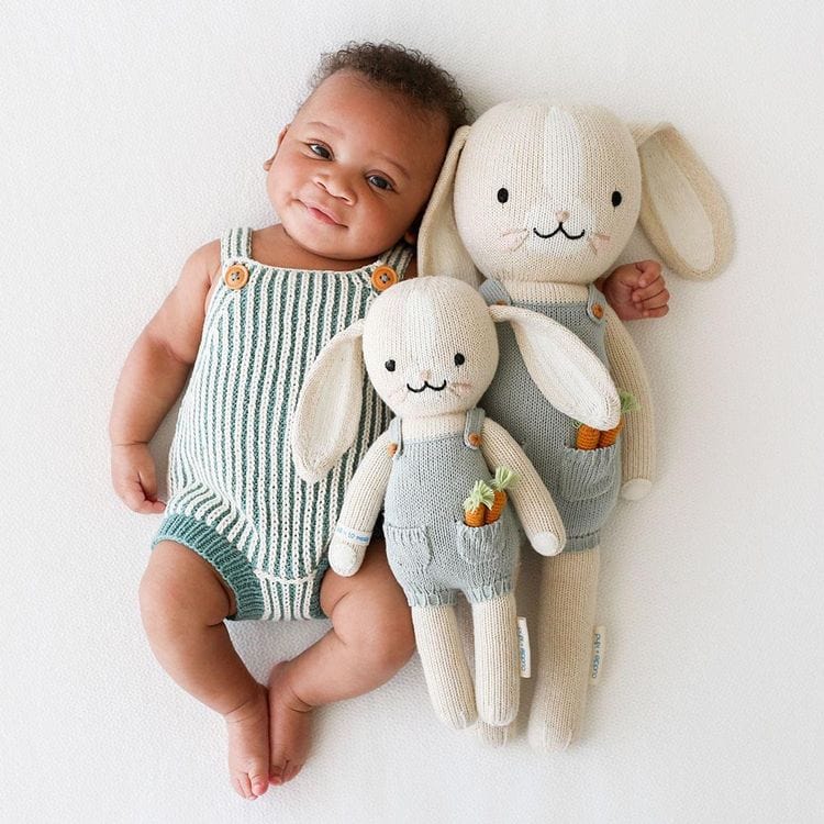 Little 13" Henry the Bunny Hand-Knit Doll - Image 2
