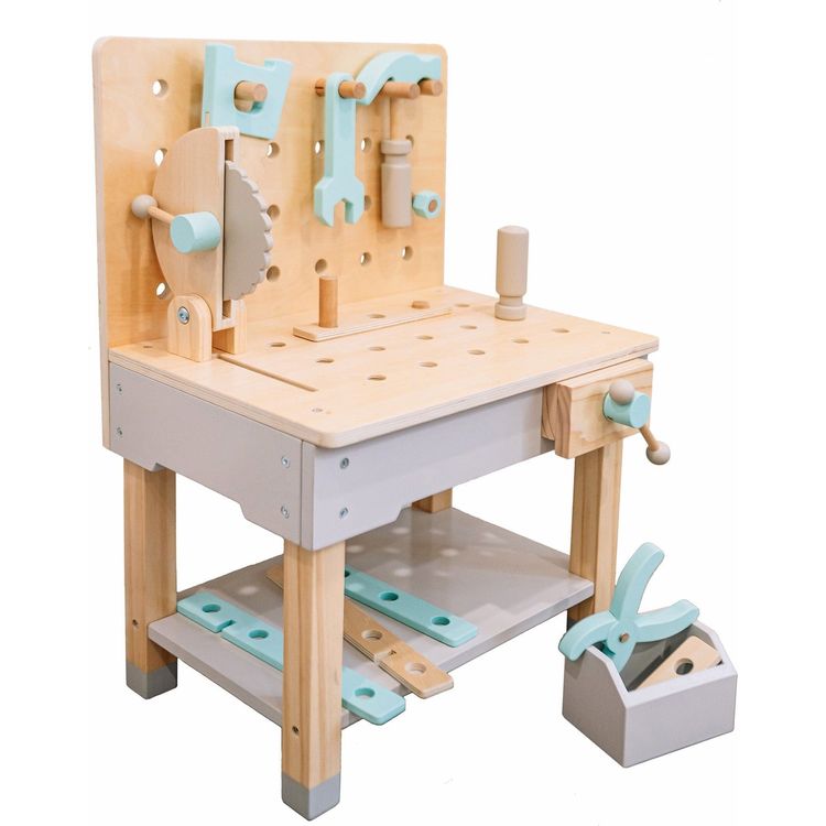 Little Builder Wooden Construction Workbench
