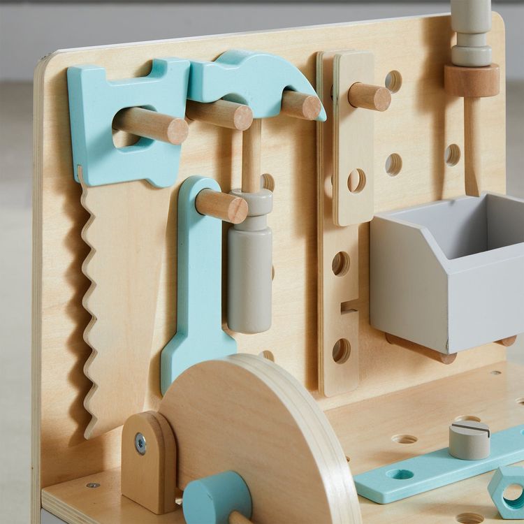 Little Builder Wooden Construction Workbench - Image 7
