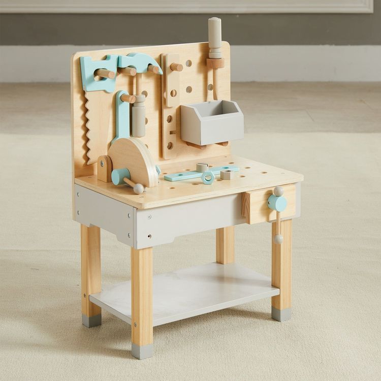 Little Builder Wooden Construction Workbench - Image 9
