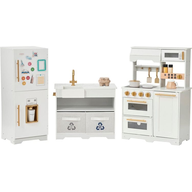 Little Chef Atlanta Modular Play Kitchen - White/Gold - Image 3