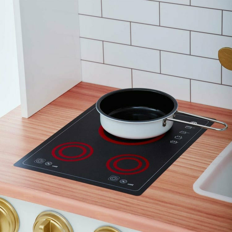 Little Chef Boston Classic Play Kitchen & Cookware - White - Image 4