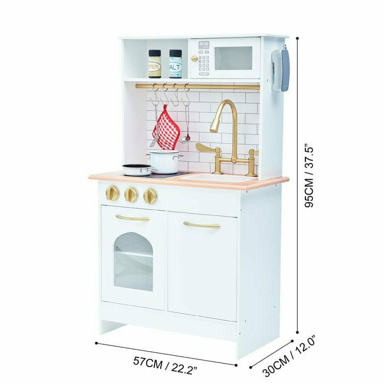Little Chef Boston Classic Play Kitchen & Cookware - White - Image 7