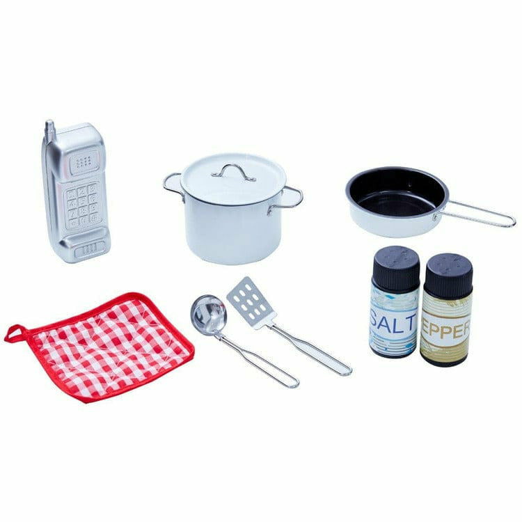 Little Chef Boston Classic Play Kitchen & Cookware - White - Image 8